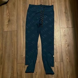 Nike Dri-fit dark teal leggings sz medium